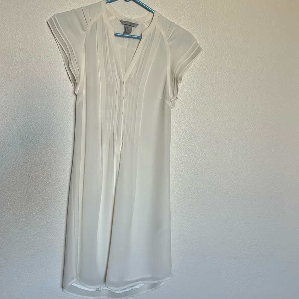 H&M White Casual Dress SIZE 2